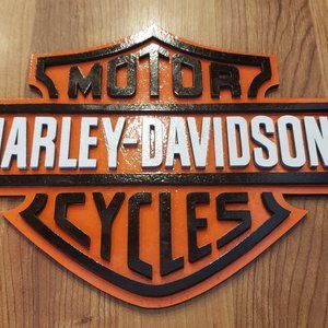Harley Davidson inspired wall art